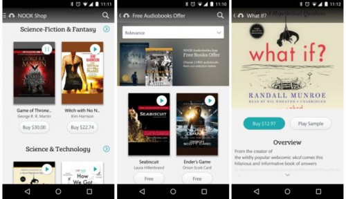 B & N Android için NOOK Sesli Uygulaması Başlattı