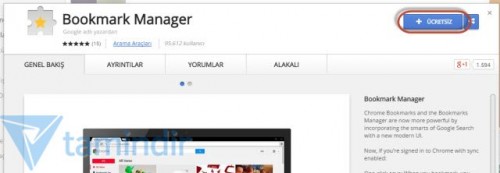 Google Bookmark Manager’ı Resmen Başlattı