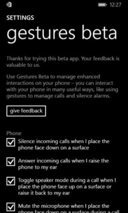 Lumia Jest Kontrolleri İle Çağrıları Cevaplayın