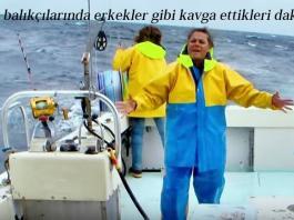 Bayan balıkçılarında erkekler gibi kavga ettikleri dakikalar