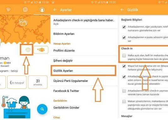 Swarmda Bir Mekanda Check-In Yapanlar Listesinde Görünmemek